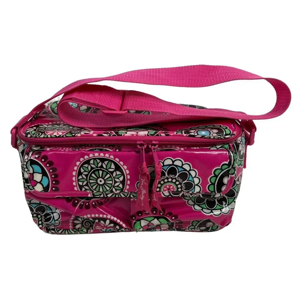 Vera Bradley Pink Cupcakes Insulated‎ Cooler Lunch Box Bag Tote Retired One Size